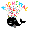 karnewal,wal,konfetti,karneval,walfisch