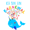 karnewal,wal,konfetti,karneval,walfisch