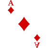 Ace of Diamonds Gioco di carte da gioco costume Carnevale