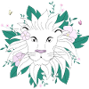 Botanical Lion