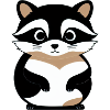 Raccoons Cute Cartoon Raccoon 3