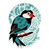 Autocollant d’oiseau
