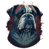 Dark Gray Bulldog