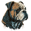 Bulldoggen-Kunst