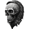 Skull with Lether
