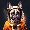 French Bulldog "Astronaut" Design