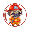 Firefighter pug