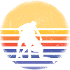 Sports Retro Sunset Wrestling