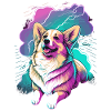 Playful Corgi