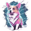 Elektrisierender Corgi-Stil