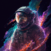 Astronaut in the Space Nebula