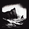 rough sea with cliffs