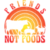 Amis végétaliens pas aliments