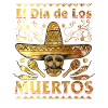 El Dia de Los Muertos Day of the Dead Sugar Skull