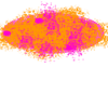 Splash orange pink