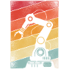 Robot Robotics Engineer Retro