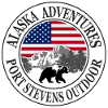 Alaska - Bear - USA Flag
