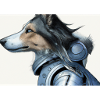 dog in armor
