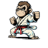 Wütender Karate-Affe Keikogi - Japanischer