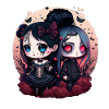 Goth Kawaii Anime Chibi Horror