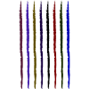 coloured frayed strokes dark