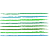 green frayed strokes horizontally