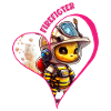 Firefighter, bee love