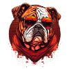 Bulldog with Sunglass