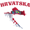 Croatia Flag Map