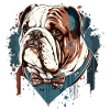 Bulldog With Cute Bowtie