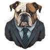 Stress looking Bulldog
