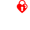 Heart Lock Jumelage Cadeau Design