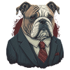 Professional Looking Bulldog