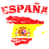 Spain Flag Map used