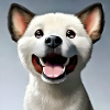 weisser Hund anime style