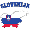 Slovenia Flag Map