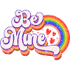 Be Mine Hearts Rainbow