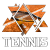 Tennis Tennis Player Player Vintage Retro Triangle