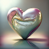 Pastel metal heart