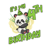 It's my 4th birthday panda