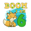 6th birthday fox