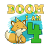 4th birthday fox