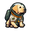 LabbiNaut Labrador Astronaut Hund Far