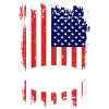 Drapeau américain orpaillage