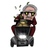 Crazy old man