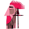 Futuristic retro punk
