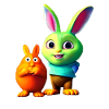 le lapin et sa racine