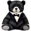 Eleganter Teddybär im Anzug
