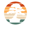 Retro Bonsai Tree Design