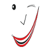 Feines Lächeln B.